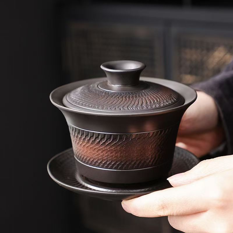 Handmade Ceramic Mug - Чайный набор для кунг-фу из фиолетовой