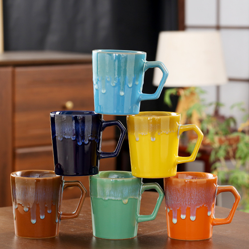 Handmade Ceramic Mug - Изысканные элегантные японские винтажные керамические кофейные