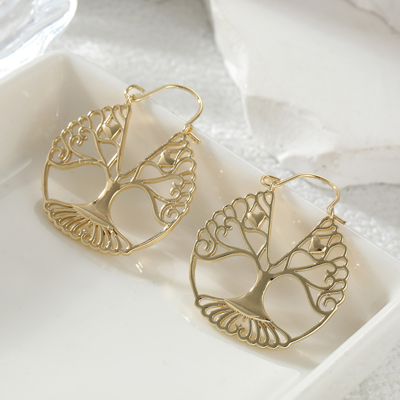 Luxury Lifestyle Jewelry - Роскошные винтажные серьги-подвески «Древо жизни» с